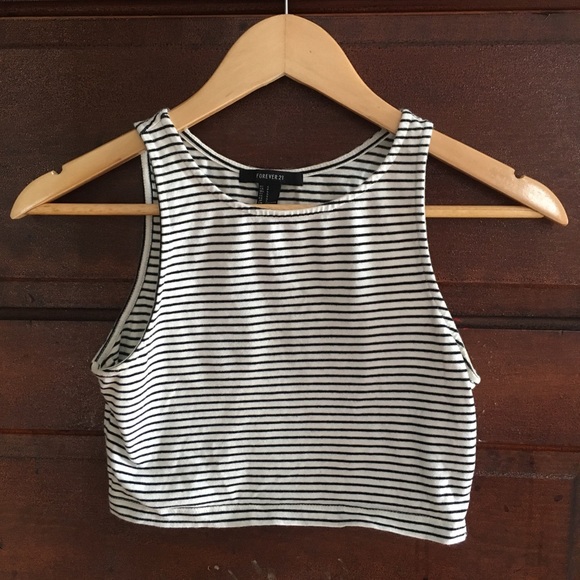 Striped crop top - Picture 1 of 3